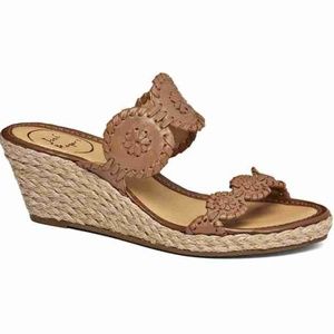 Jack Rogers Shelby Wedge Sandal Cognac